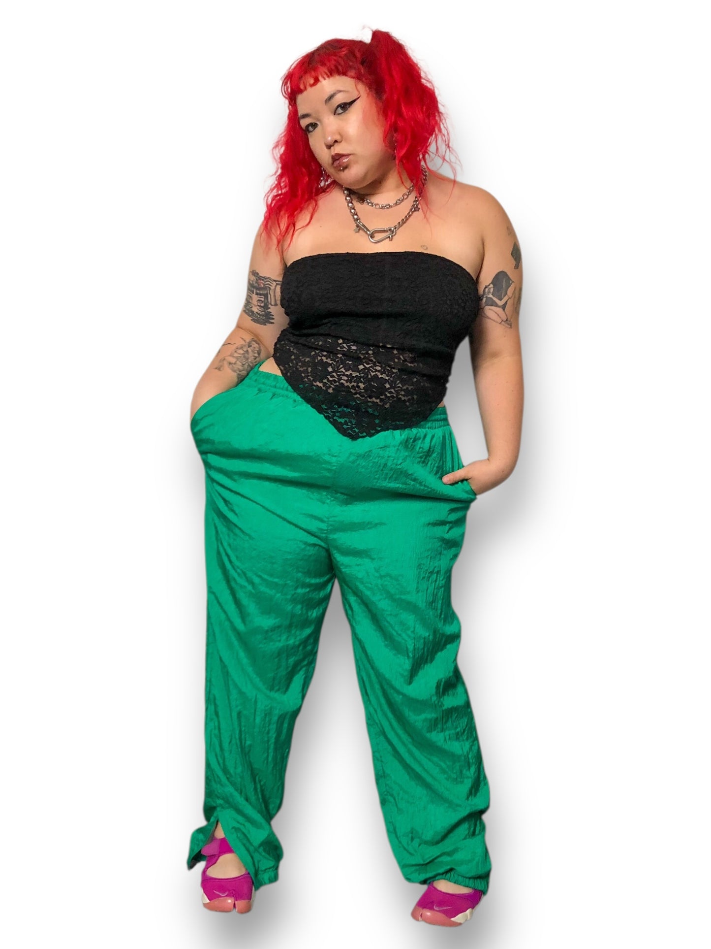 80’s Blair Boutique Green Track Pants (2X)