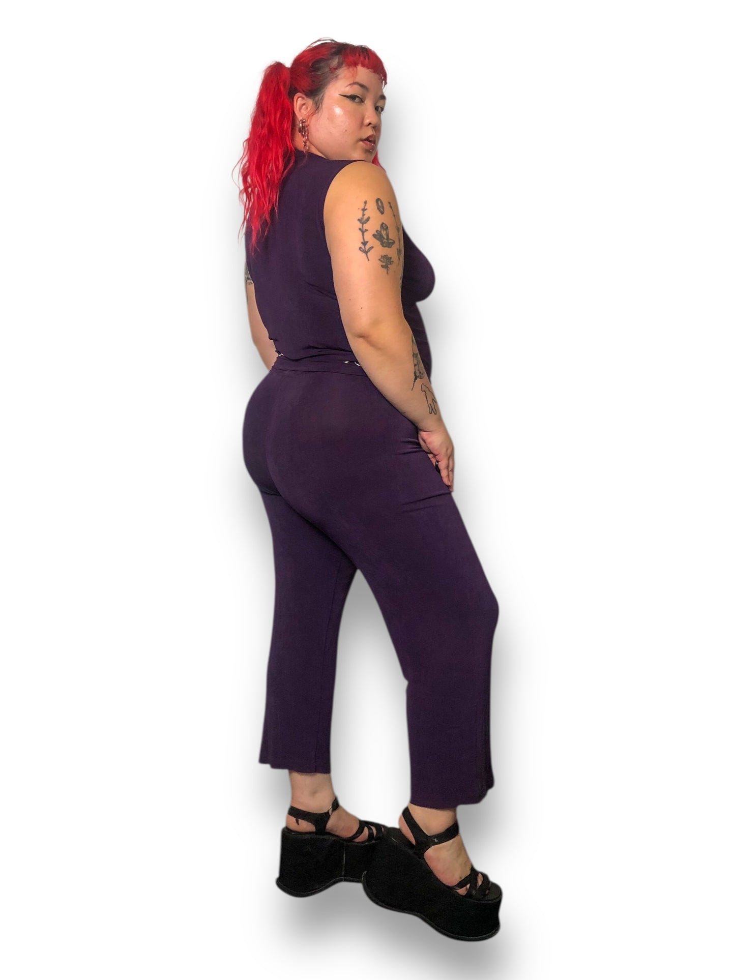 90’s Private Edition by Chico’s Plum Slinky 3-Piece Set (XL)