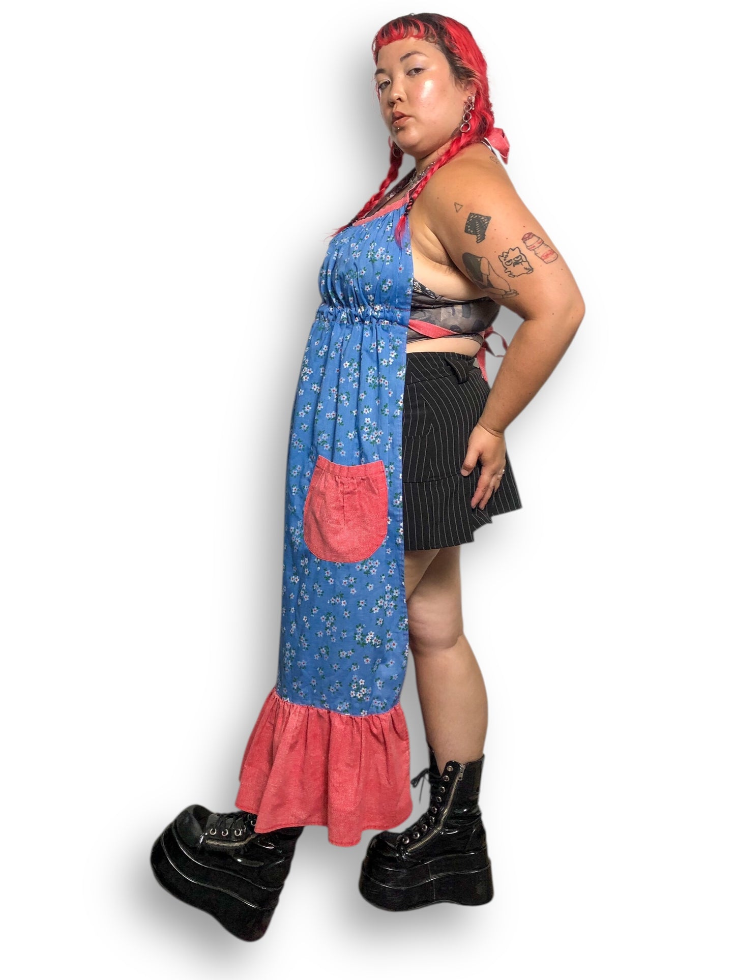 Handmade Floral Print Apron