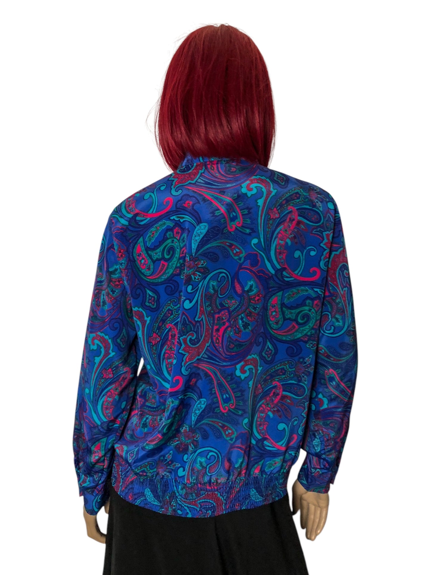 90’s Alfred Dunner Blue Paisley Print Blouse (L)