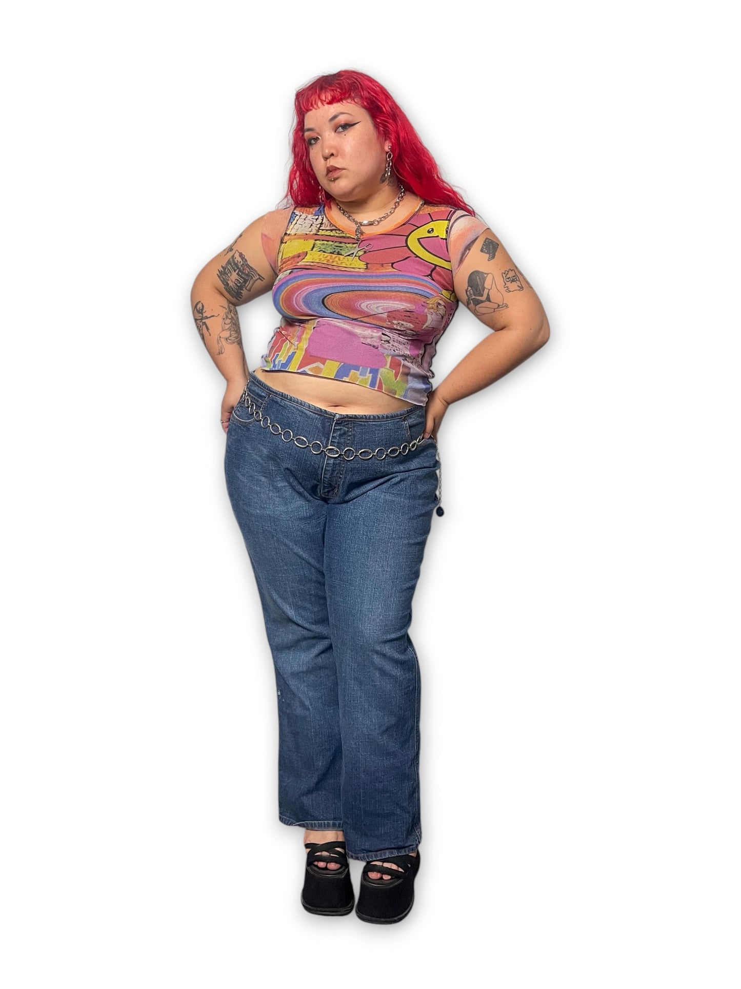 Y2K FUBU Low-Rise Jeans (3X)