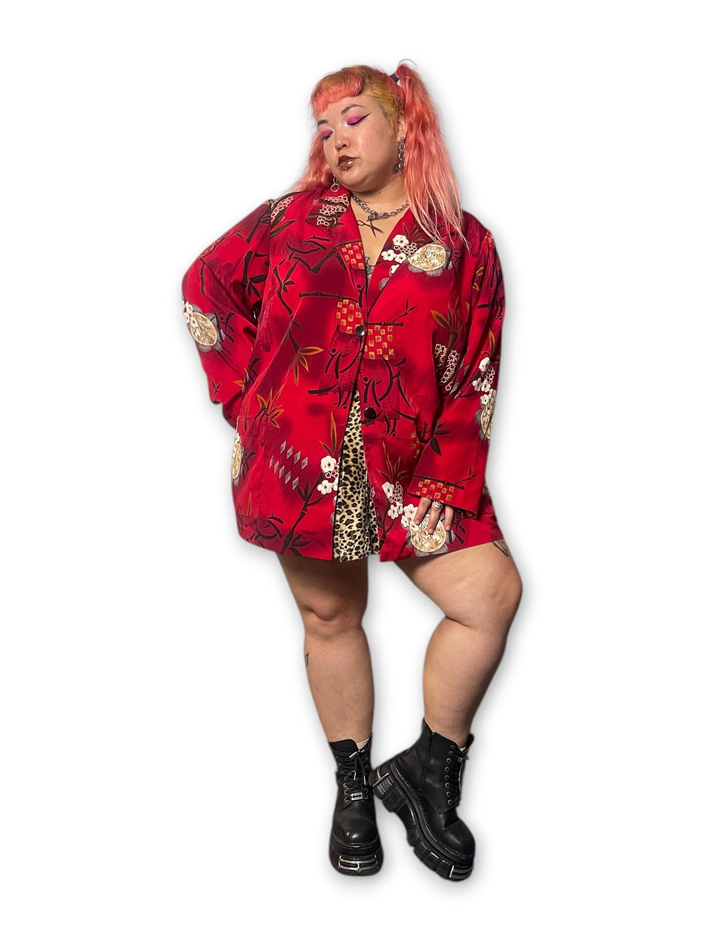 90’s Graphic Print Blazer (4X)