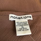 90’s Notations Brown Sheer Tank Top (XL)