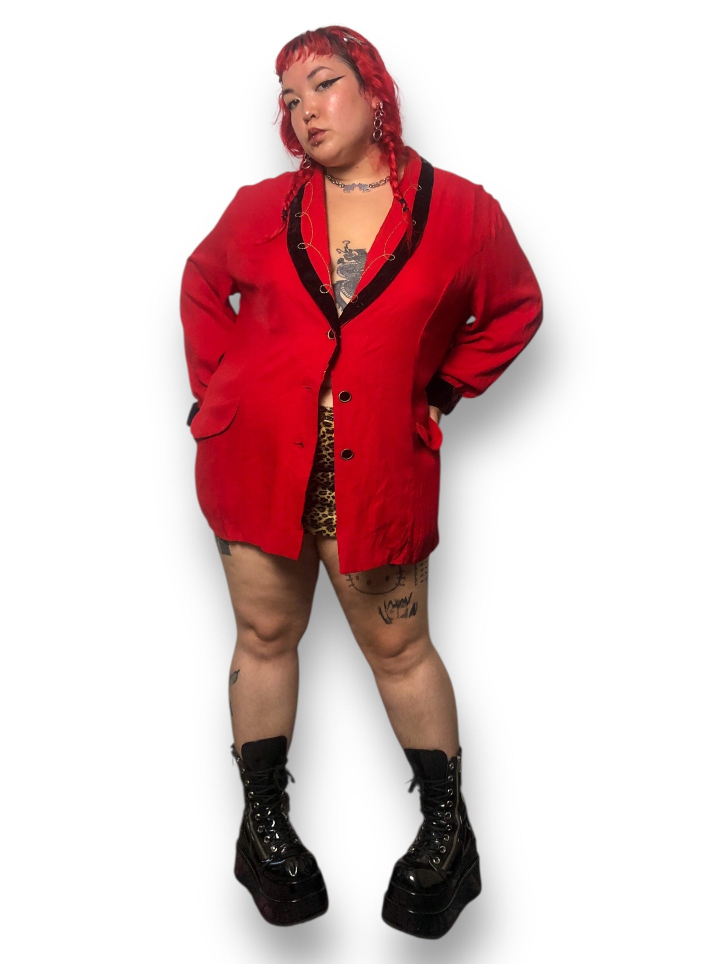 80’s/90’s Addiction Red Retro Blazer (3X)