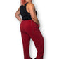 Y2K Joanna Red Faux Suede Pants (3X)