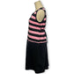 Harajuku Punk Striped Knit Dress (L)