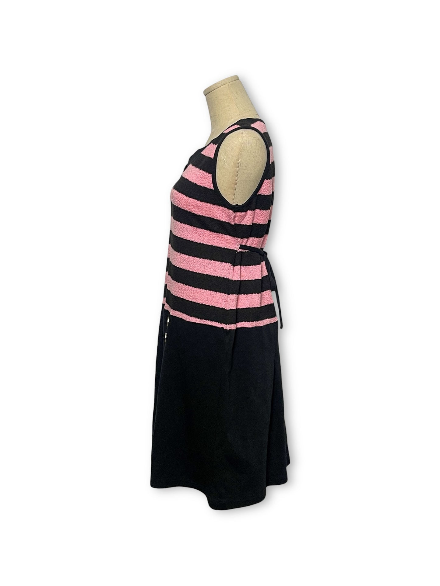 Harajuku Punk Striped Knit Dress (L)