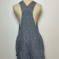 90’s/Y2K Railroad Stripe Overall Shorts (M)