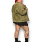 80’s Starting Point Olive Green Leather Jacket (L/XL)