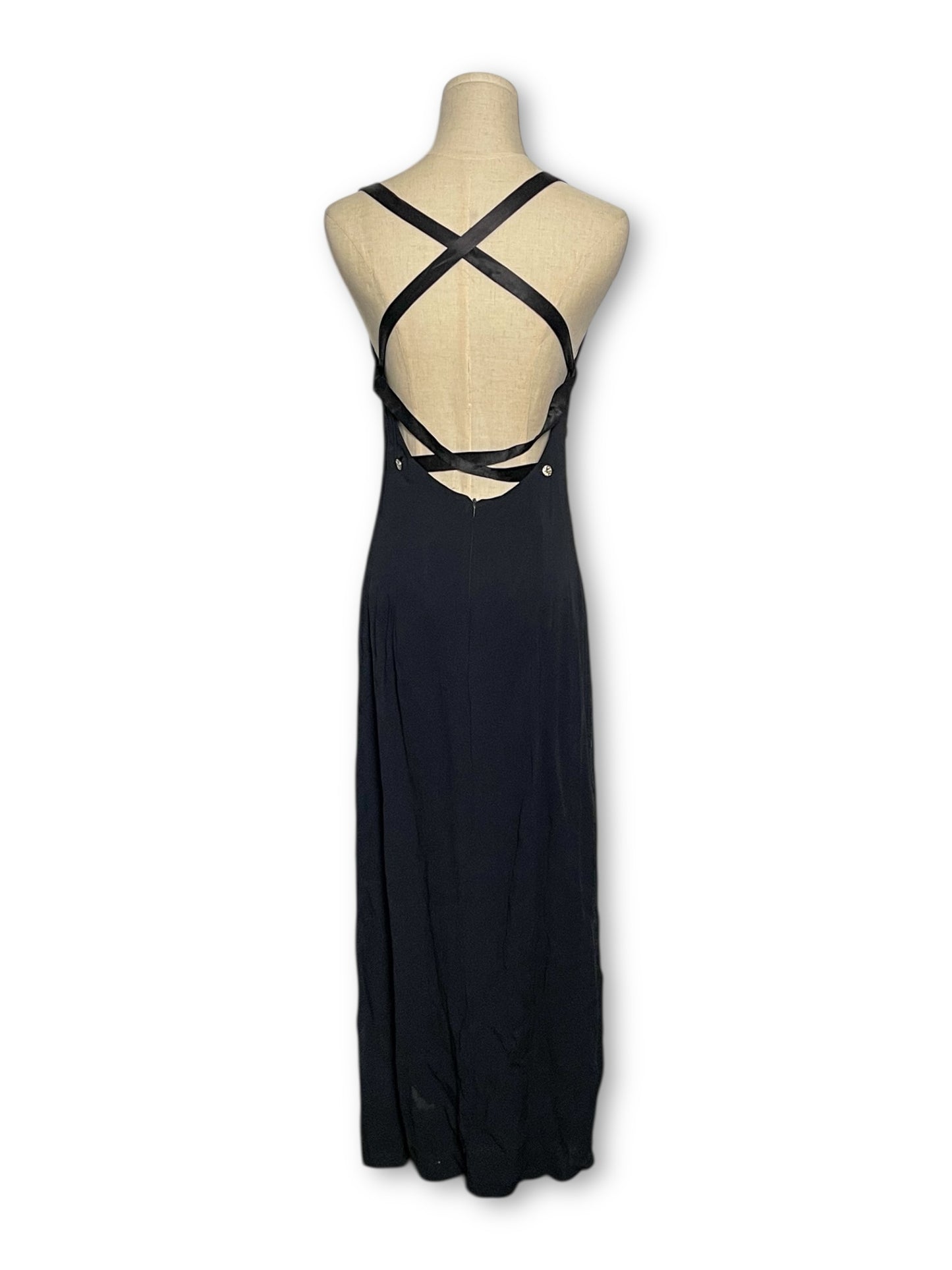 90’s/Y2K Black Evening Dress (S/M)