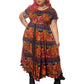 90’s/Y2K Boho Print Maxi Dress (XL/1X)