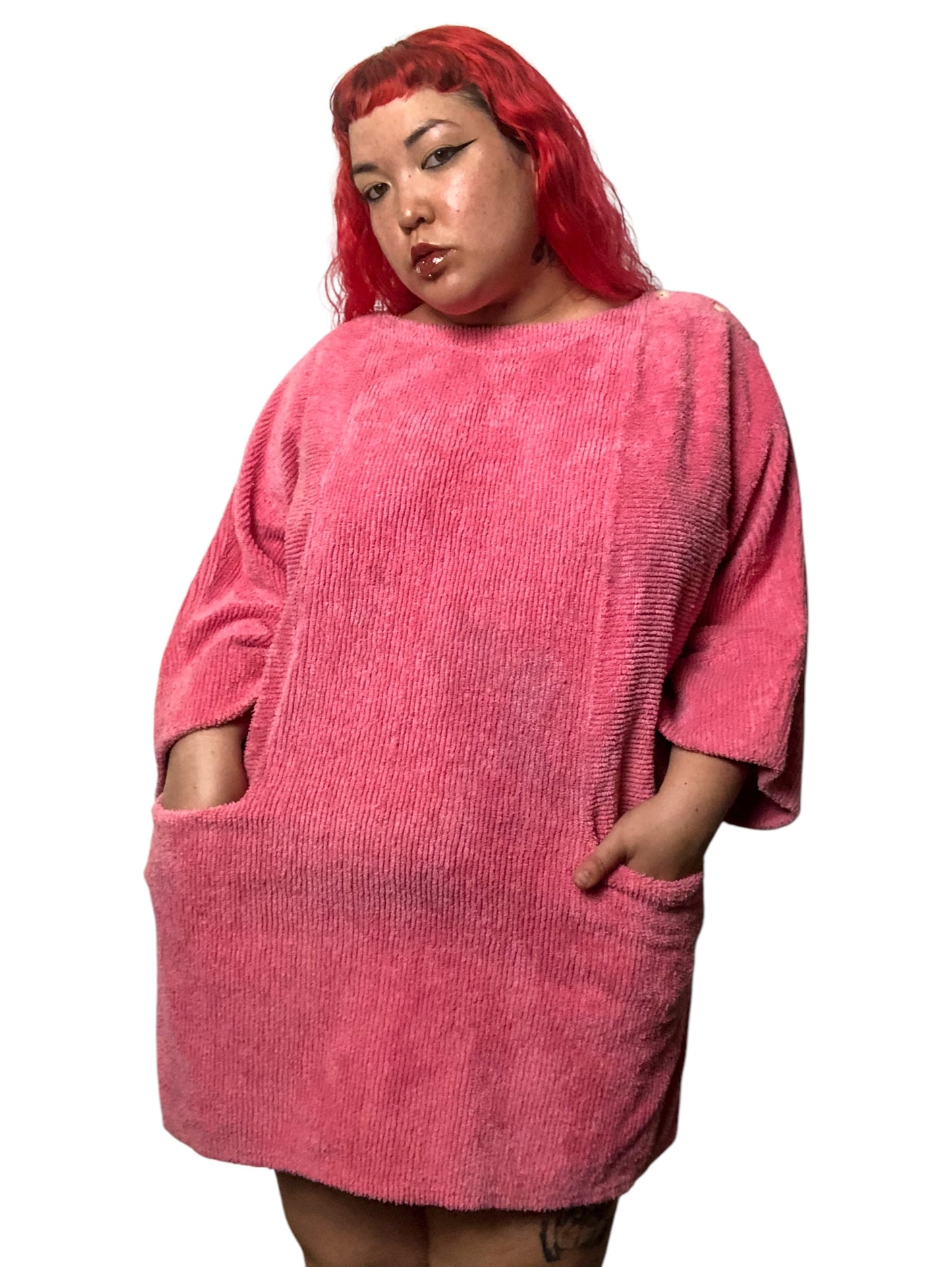 80’s Fuzzy Pink Shirt (XL/2X/3X)