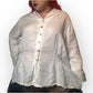 90’s David Dart White Linen Blouse (XL/2X)