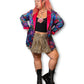 80’s Colorful Retro Print Blazer (XL/1X)