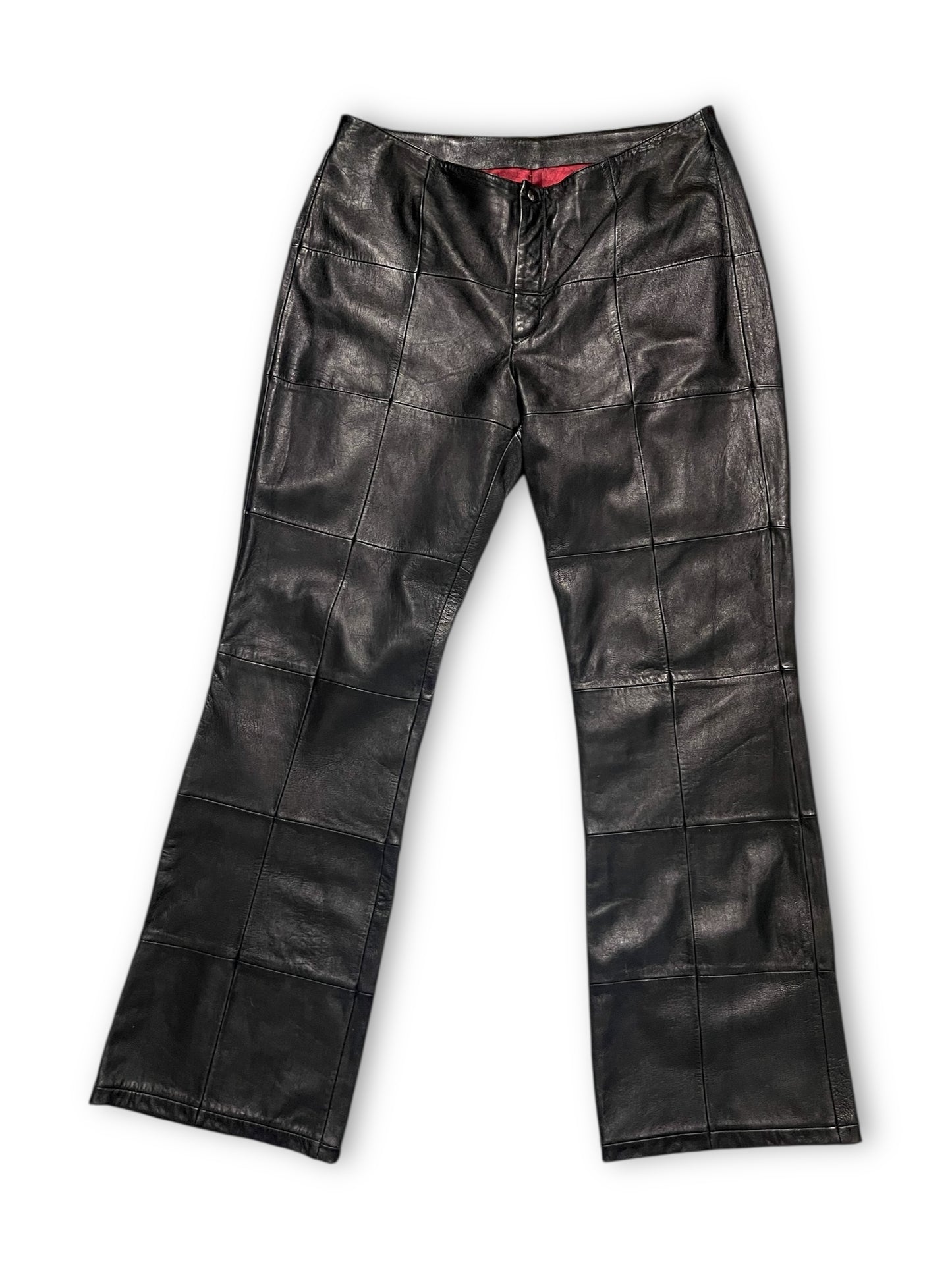 90’s Venus Williams for Wilsons Black Patchwork Leather Pants (L)
