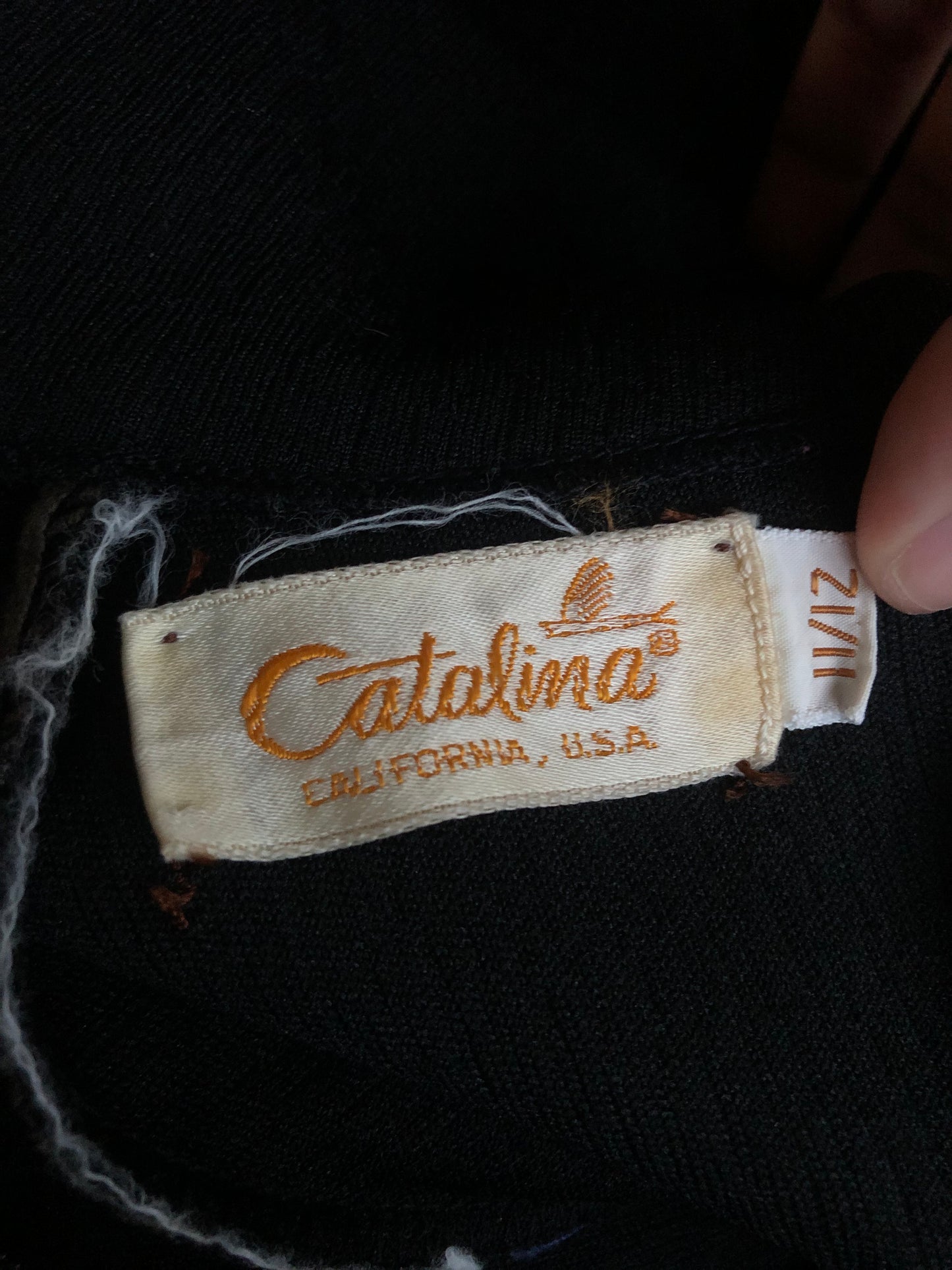 60’s/70’s Catalina Black Retro Top (M)
