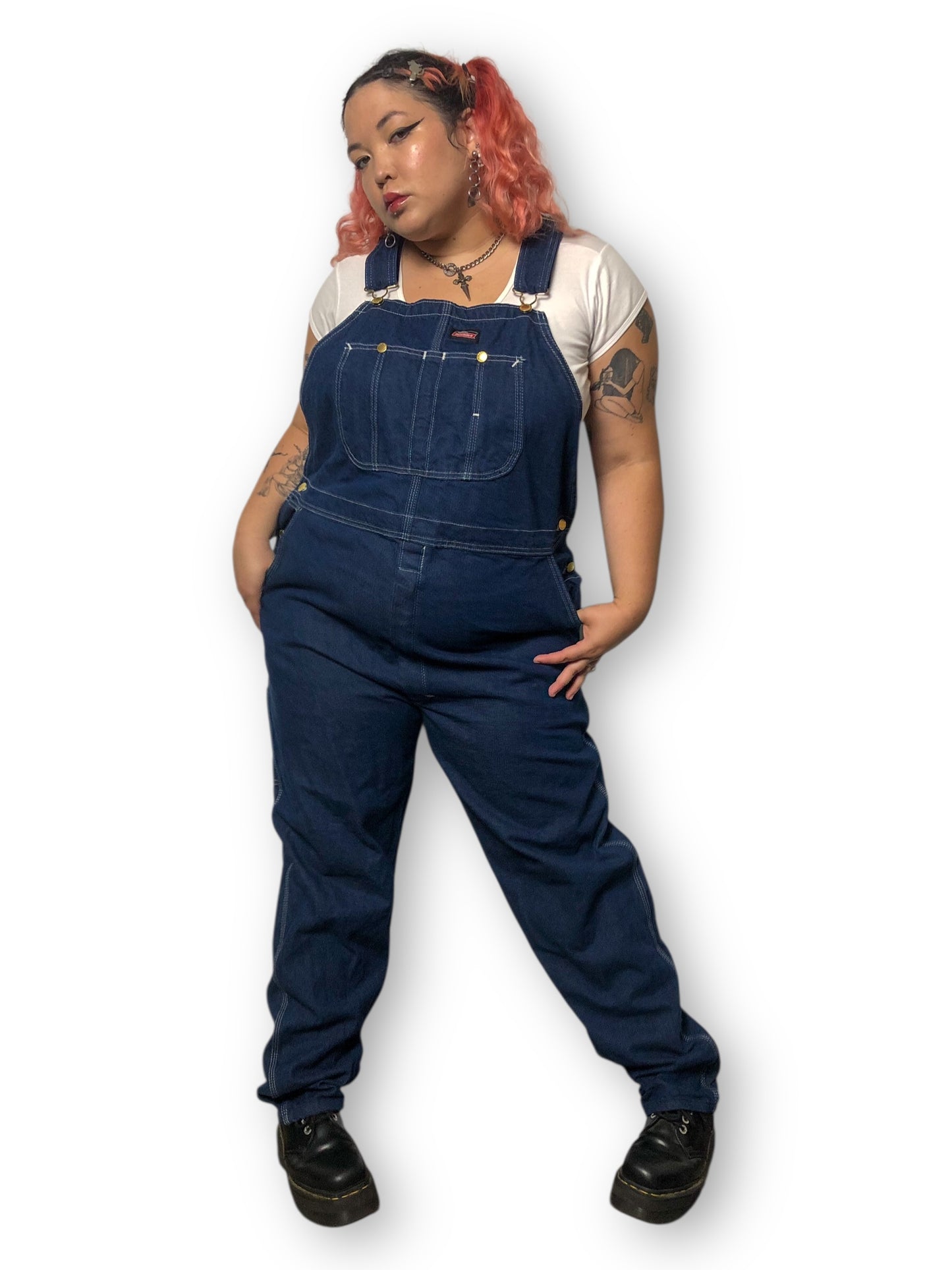 Y2K/Modern Dickies Dark Wash Overalls (2X/3X)