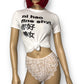80’s Christian Dior White Lace High-Cut Panties (L)