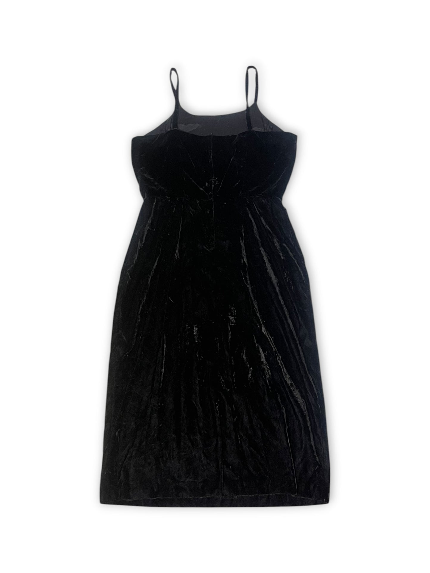 90’s Goth Velvet Midi Dress (XL)