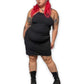 Y2K/Modern Black Halter Dress (XL)
