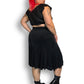 90’s/Y2K Chico’s Travelers Black and White Polka Dot Skirt (L/XL/2X)