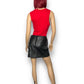90’s Maxima by Wilson Black Leather Mini Skirt (M)