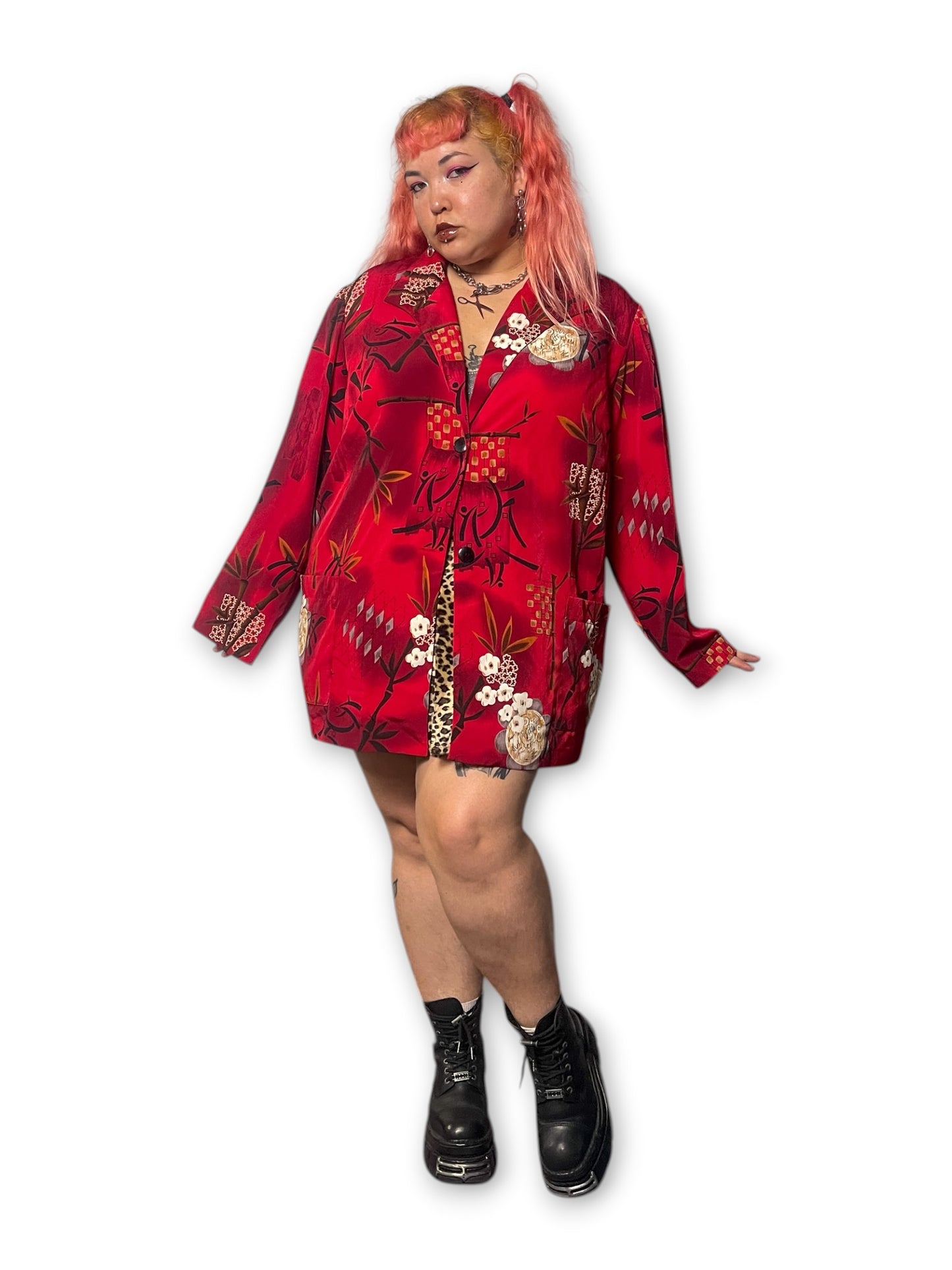 90’s Graphic Print Blazer (4X)