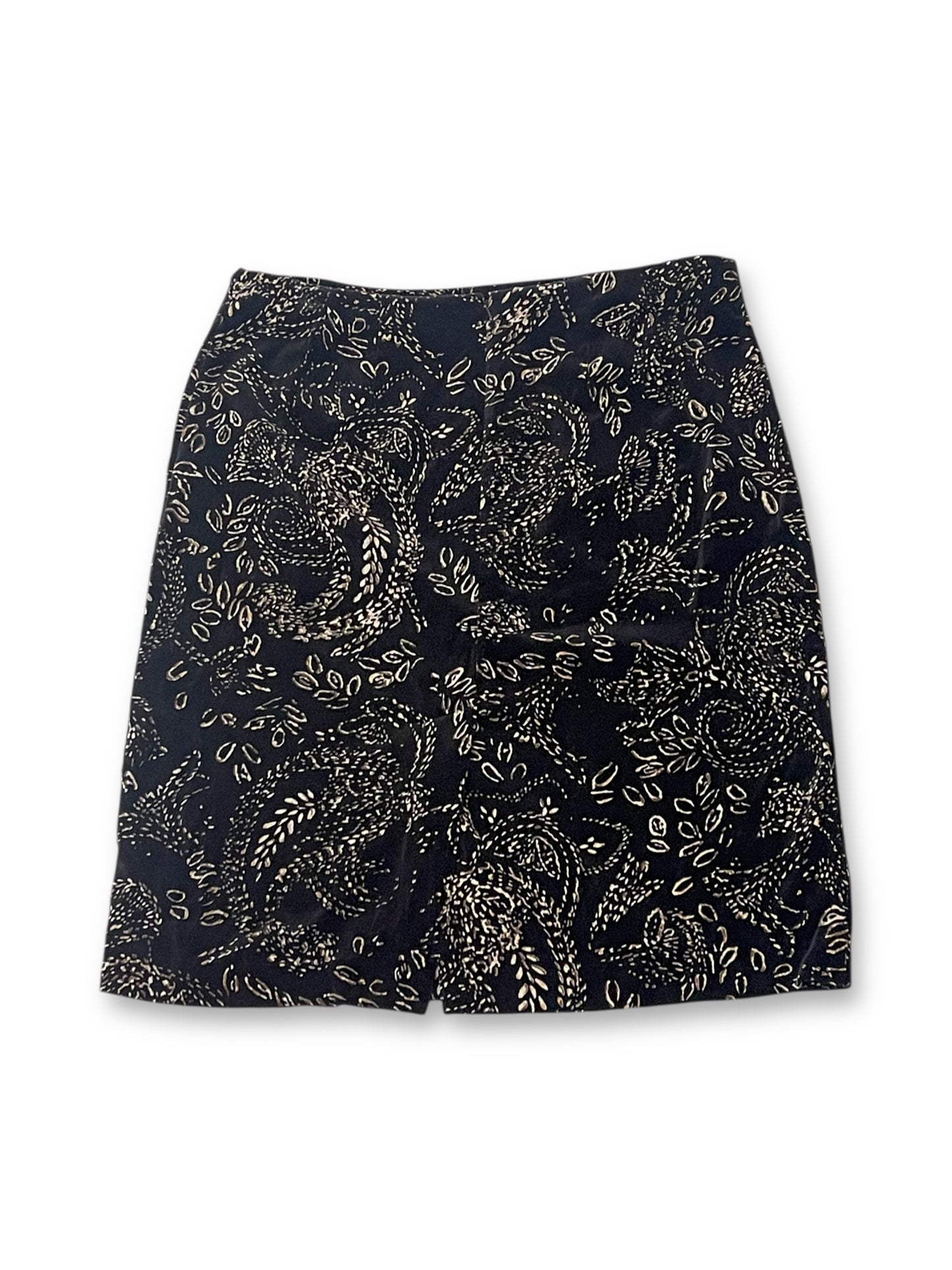 80’s/90’s Paisley Velvet Pencil Skirt (L)