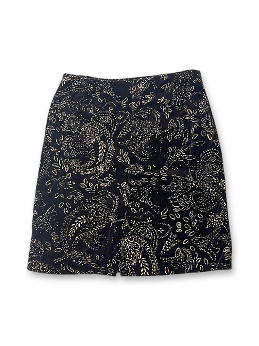 80’s/90’s Paisley Velvet Pencil Skirt (L)