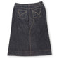 90’s/Y2K Dark Wash Denim Midi Skirt (3X)