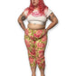 Y2K Floral Print Capri Pants (1X)