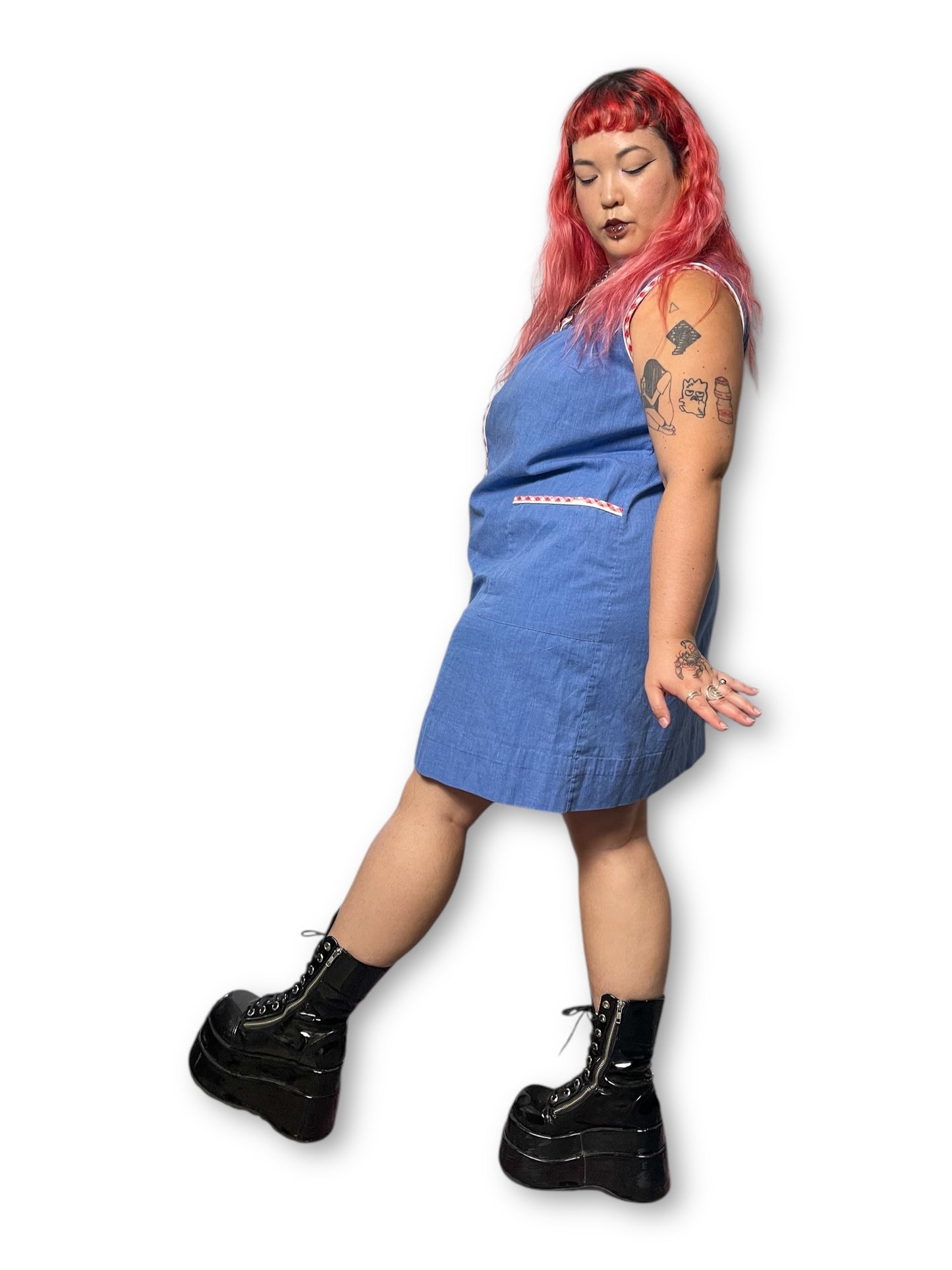 80’s Granada Blue House Dress (XL)