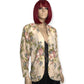 80’s Karen Kane Cream Floral Print Blazer (M)