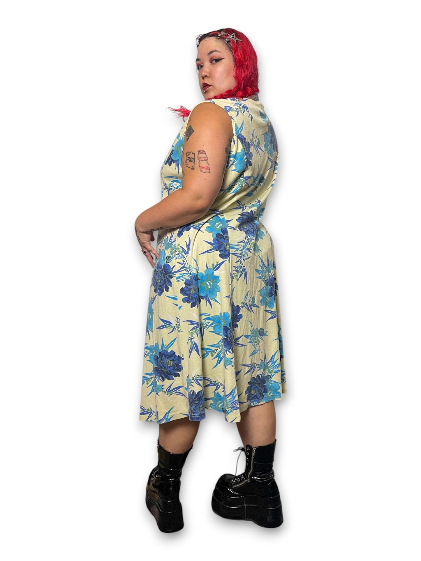 90’s/Y2K Floral Button Down Dress (3X)