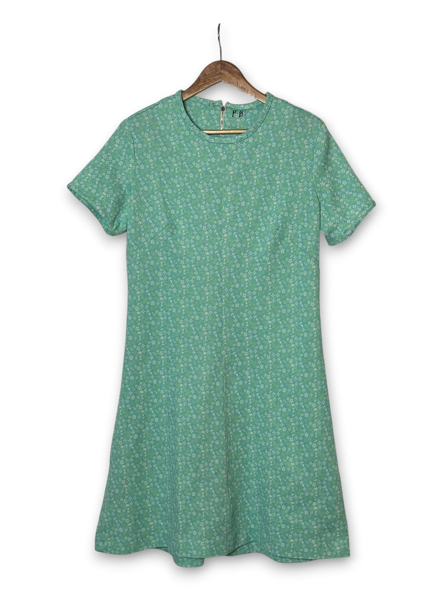 60’s Retro Pastel A-Line Dress (L/XL)
