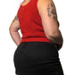 90’s/Y2K XXist Red Sparkly Knit Tank Top (XL/2X)