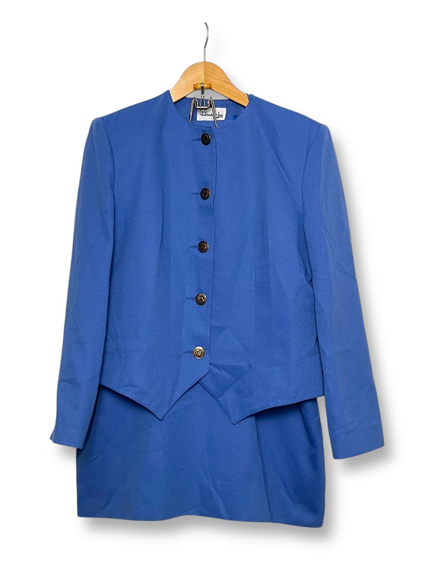 70’s Henry-Lee for Johnny Appleseed’s Cerulean Blue Skirt Suit (XL)
