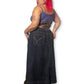 90’s/Y2K Dark Wash Denim Midi Skirt (3X)