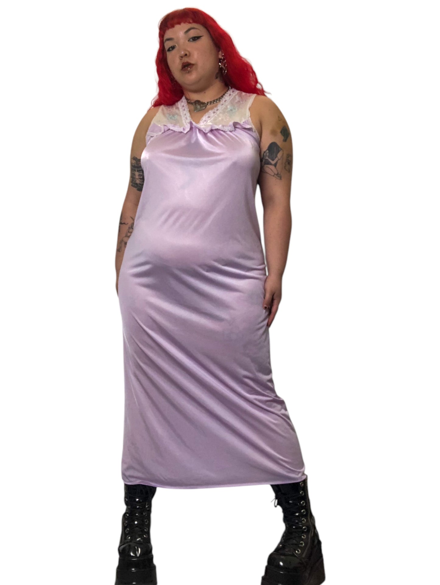80’s/90’s Gotham Lavender Nightgown (XL/2X)