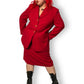 90’s/Y2K Kasper II for August Max Woman Red Skirt Suit (2X)