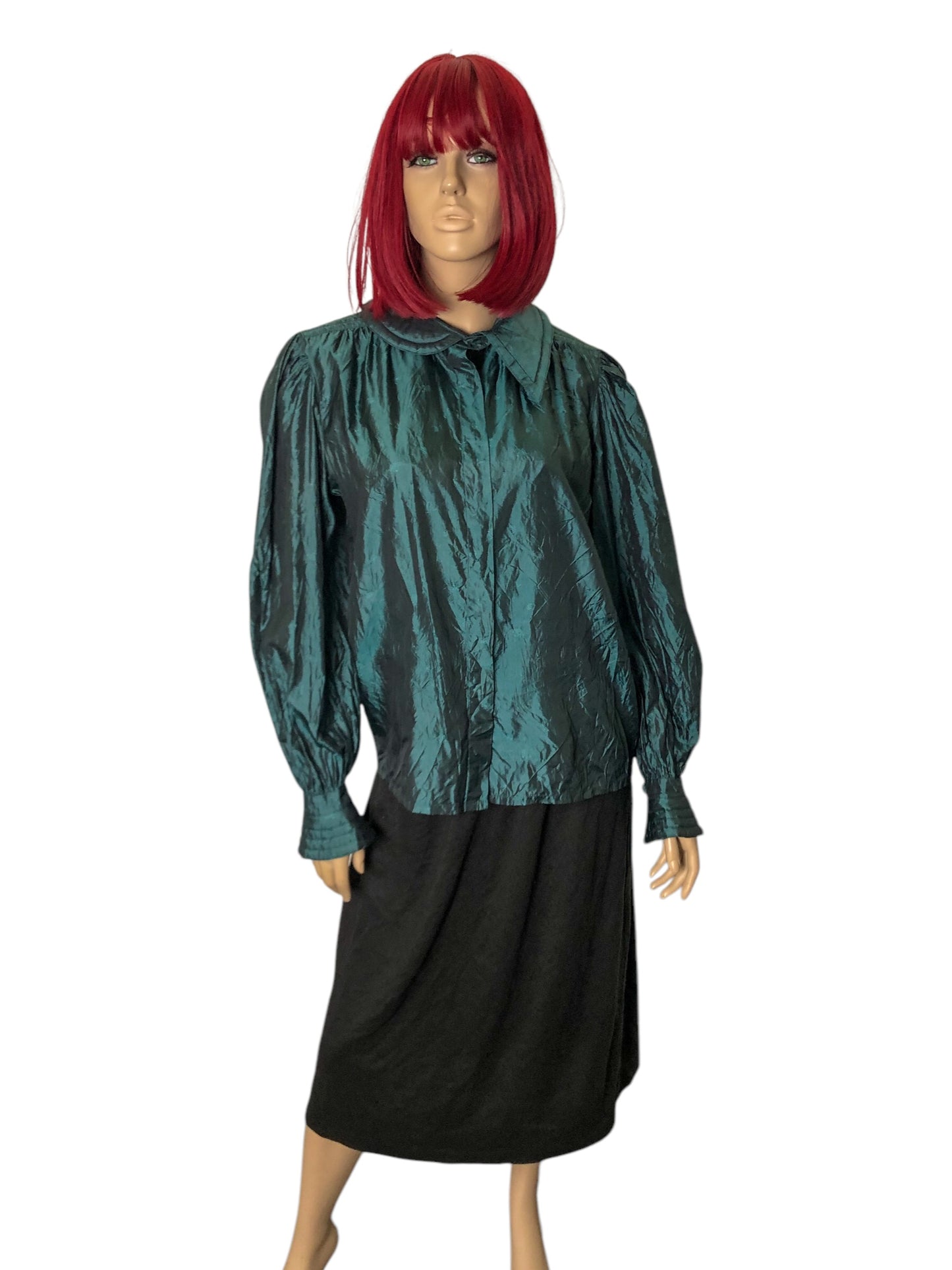 80’s Escada by SRB Forest Green Blouse (L)