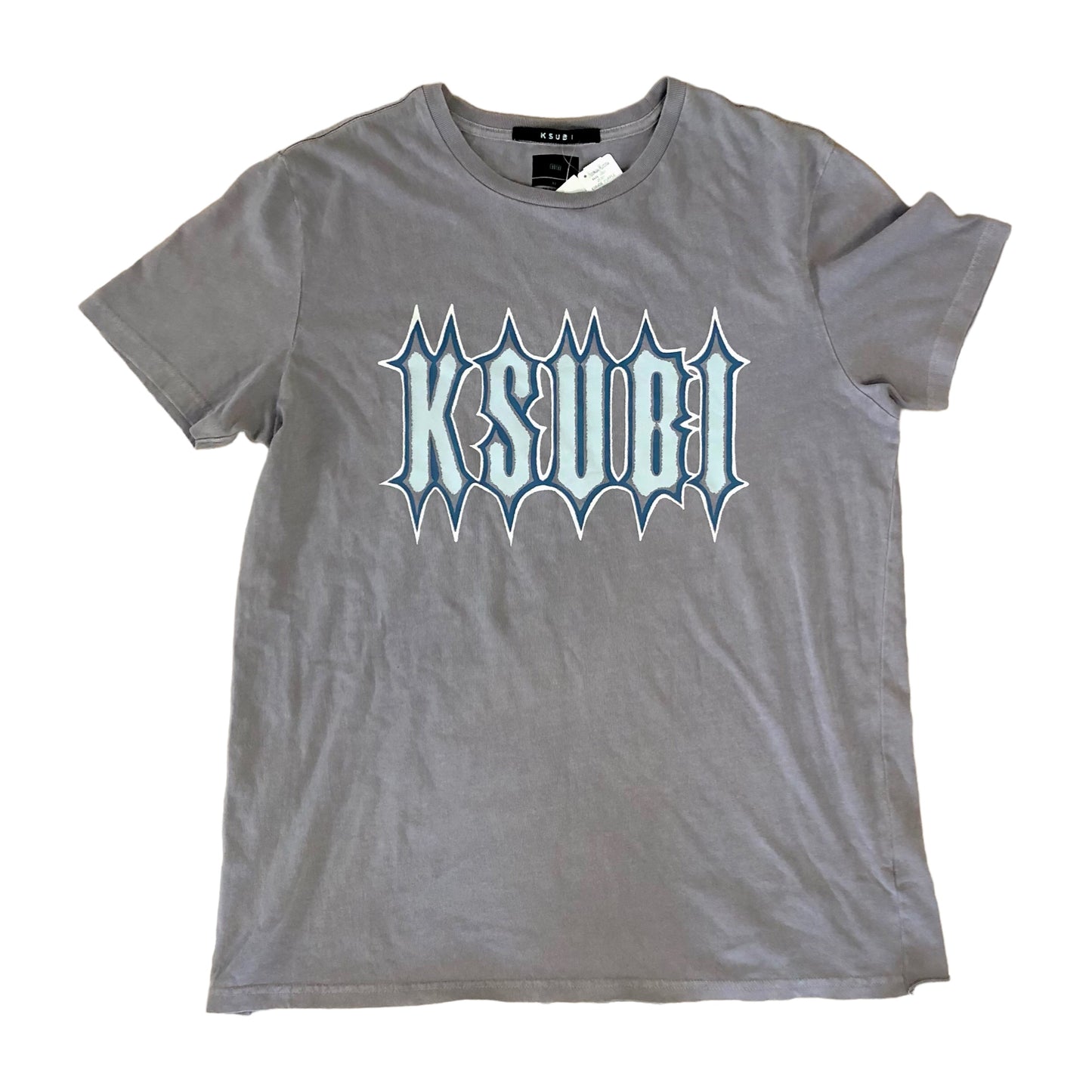 Ksubi Serrated Seeing Lines Purple Tee (XL)