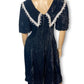 80’s Jamie Black Velvet Goth Victorian Dress (XS/S)