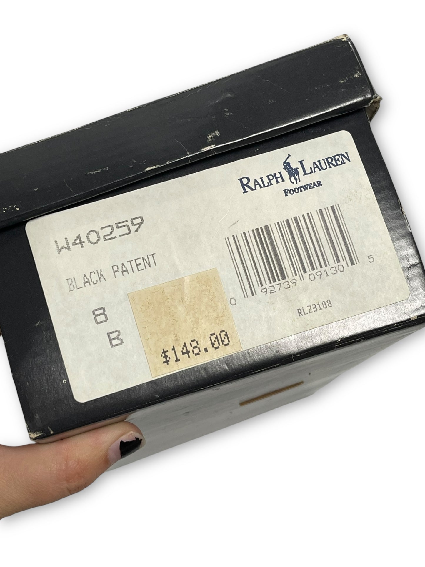 Vintage Ralph Lauren Patent Black Leather Flats (8)