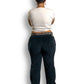 Y2K U.S. Polo Assocation Black Velour Track Pants (M/L/XL/2X)