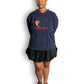 Y2K Looney Tunes Navy Blue Taz the Tasmanian Devil Sweatshirt (2X/3X)