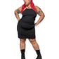 Y2K/Modern Black Halter Dress (XL)