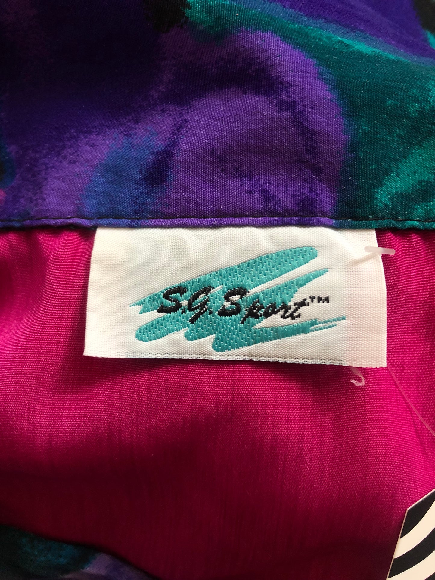 80’s/90’s S.G. Sport Retro Colorblock Blouse (2X)