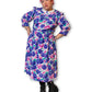 80’s Retro Floral Pleated Dress (1X/2X)