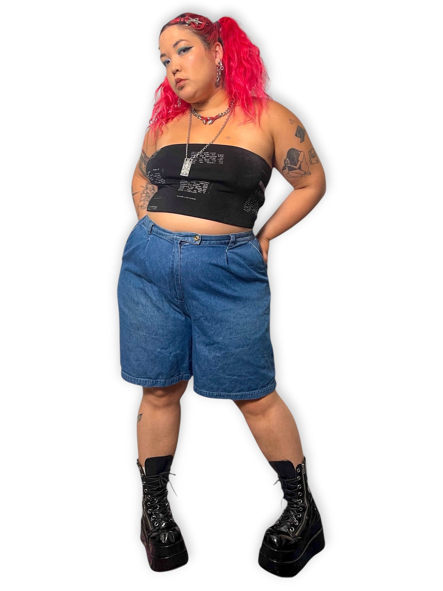 Y2K Karen Scott Denim Shorts (2X/3X)